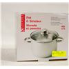 GOURMET POT & STRAINER 4 QT POT SET