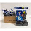 Image 1 : 4 PACKS OF BLACK CREW SOCKS 12-16 SIZE 6-PACK