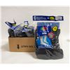 Image 1 : 4 PACKS OF BLACK CREW SOCKS 12-16 SIZE 6-PACK