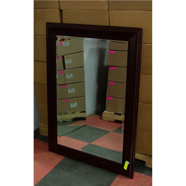 CHERRY WOOD FRAMED MIRROR