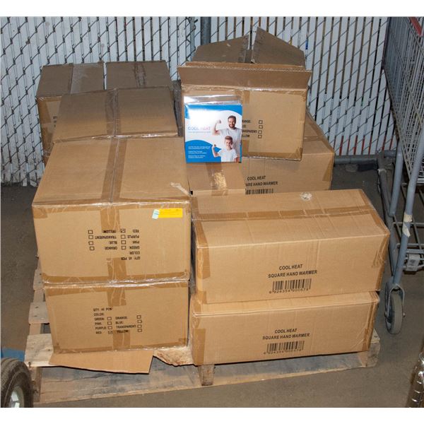 PALLET OF REUSABLE HEATING AND COOLING PADS
