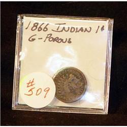 1866 INDIAN CENT