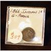 Image 1 : 1866 INDIAN CENT