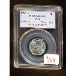 1997-P SMS MATTE NICKEL CERT MS-69 FULL STEP