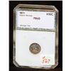Image 1 : 1871 PROOF HALF DIME CERTIFIED PR60