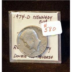 1974-D KENNEDY HALF DOUBLE DIE OBV