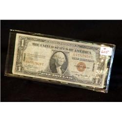 US $1 SILVER CERTIFICATE- 1935A HAWAII OVERPRINT