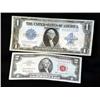 Image 1 : LOT LARGE SIZE $1 SILVER CERTIFICATE AND 1963 SERI