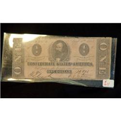 $1 CONFEDERATE CURRENCY