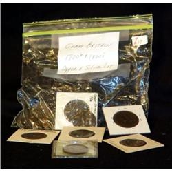 LOT GREAT BRITIAN COINS, 1700'S AND 1800'S