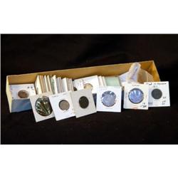 LOT WORLD COINS, SOME SILVER