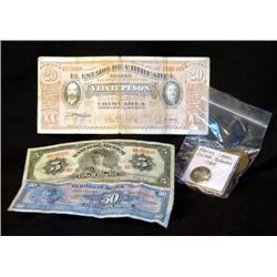 LOT MEXICAN COINS INCL 1782 REAL SILVER AND