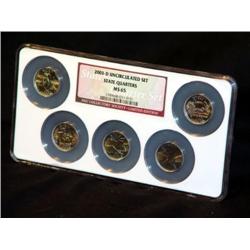 2003-D UNCIRCULATED STATE QUARTER SET CIRCULATED