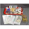 Image 1 : TRAY LOT MISC COINS, FOREIGN CURRENCY, ETC.