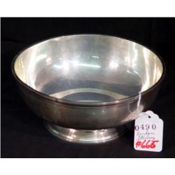 GORHAM STERLING BOWL 8.25" DIAMETER 3.5" HIGH
