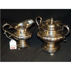 GALE, WOOD AND HUGHES C1830'S NYC COIN SILVER SUGA