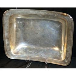 CONTINENTAL SOLID SILVER 14"X12" BOWL