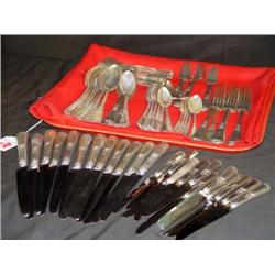 SET OF HALLMARKED EUROPEAN STERLING FLATWARE- 72 X