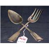 Image 1 : SOLID SILVER SALAD FORK AND SPOON