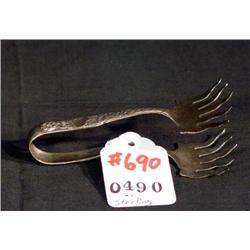 STERLING FORK TONGS