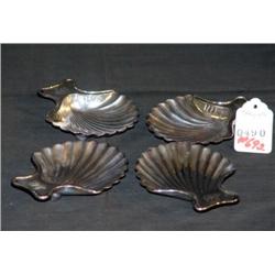 TIFFANY AND CO PLATED SHELL DISHES, 4X THE MONEY