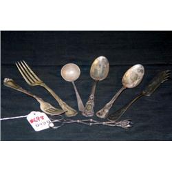 STERLING FLATWARE PCS INCL TONGS- 7 X THE MONEY