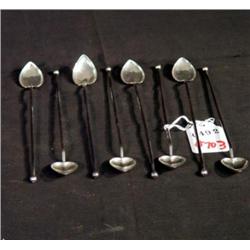 SET OF STERLING ICED TEA SPOONS