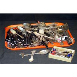 TRAY LOT PLATED FLATWARE