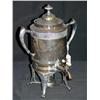 Image 1 : SILVERPLATED VICTORIAN COFFEE URN WITH IVORY HANDL