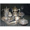 Image 1 : LOT OF FANCY VICTORIAN SILVERPLATE INCL LEMONADE