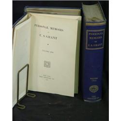 LOT 2 VOLUMES PERSONAL MEMOIRS OF US GRANT, 1895