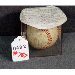 1968 WORLD SERIES AUTOGRAPHED BASEBALL