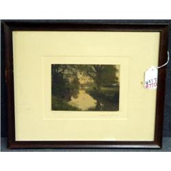 WALLACE NUTTING PRINT "ABBEY ARCHES" (NO GLASS)