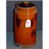 Image 1 : CONNETICUT REDWARE COVERED CROCK, 12" HIGH, PROVEN