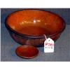 Image 1 : REDWARE BOWL AND HONEY DISH, PROVENANCE WALSTROM