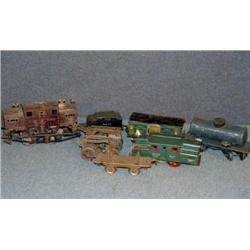 TRAY LOT EARLY IVES ENGINES AND CARS