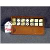 Image 1 : IVORY INSERT DOMINO SET, SMALL