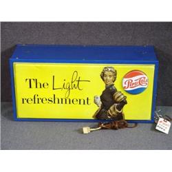 LIGHTED PEPSI SIGN WITH KEY CHAIN