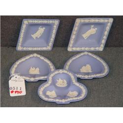 LOT OF 5 WEDGWOOD CARD PLAYING ASHTRAYS