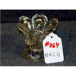 EARLY FLINT GLASS, FLARED PETAL AND LOOP PEDESTAL