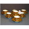 Image 1 : SCHOENAU GOLD CUPS AND SAUCERS, SET OF 6