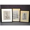 Image 1 : LOT OF 3 PEN AND INK DRAWINGS BY NANCY MARASCH