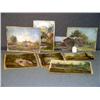 Image 1 : LOT OF 8 UNFRAMED 19TH C OILS ON CANVAS, INCL GAZE