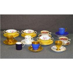 LOT OF FANCY CUPS AND SAUCERS INCL PARAGON