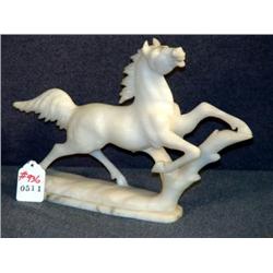 ALABASTER HORSE FIGURE