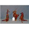 Image 1 : MURANO GLASS ANIMALS- 3 X THE MONEY (ONE DAMAGED)