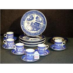 LOT OF BLUE WILLOW CHINA