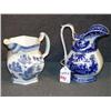 Image 1 : LOT 2 BLUE PITCHERS INCL FLOW BLUE "KYBER"