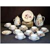 Image 1 : TRAY LOT WITH PORCELAIN TEAPOT, FLORAL DECORATED