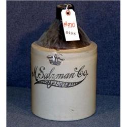 M. SALZMAN CO STONEWARE JUG